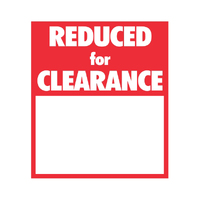 Self Adhesive Promotional Labels Reduced for Clearance - Roll of 250
