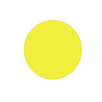 Self Adhesive Fluoro Circles 25MM Yellow - Roll of 350