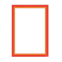 Laminated Price Ticket  A5 Size Border  Design - Pkt of 10