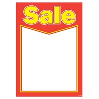Laminated Price Ticket  A4 Size Sale Design - Pkt of 10