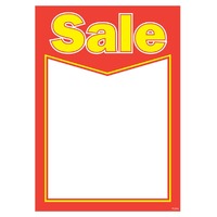 Laminated Price Ticket  A4 Size Sale Design - Pkt of 10