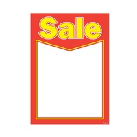 Laminated Price Ticket  A5 Size Sale Design - Pkt of 10