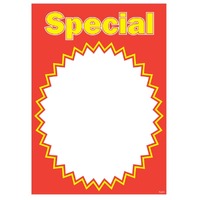 Laminated Price Ticket A4 Special Design - Pkt of 10
