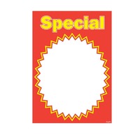 Laminated Price Ticket A5 Special Design - Pkt of 10