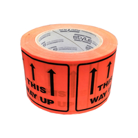 This Way Up Fluro Orange LabelTape - 50M