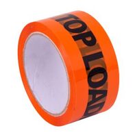 36 Rolls of Top Load Only Fluoro Orange Packing Tape - 48mm x 66M