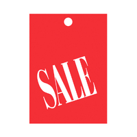 Pre Printed Swing Tag Sale - Pkt of 50