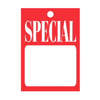 Pre Printed Swing Tag Special (With Blank Area) - Pkt of 50*