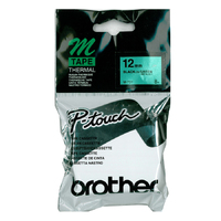 PTouch M Tape 12MM - Black On Green