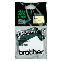PTouch  M Tape 9MM -- BLACK on GOLD