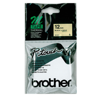 PTouch  M Tape 12MM -- Black on Gold