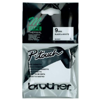 MK-221 PTouch Tape MK 9mm -- BLACK on WHITE*