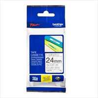 TZe-151 PTouch Tape TZ 24mm -- BLACK on CLEAR*