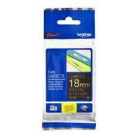 TZe-344 PTouch Tape TZ 18MM --Gold on Black