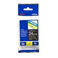PTouch TZ Tape 24mm White On Black*