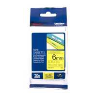 TZe-611 PTouch Tape TZ 6mm -- BLACK on YELLOW*