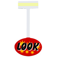 Plastic Pre-Printed Shelf Wobble Look - Pkt of 10