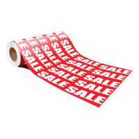 Plastic Wrap - Sale Sale Sale 600mm x 10m Red