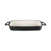 Rectangular Cast Iron Dish 2.8L -- BLACK