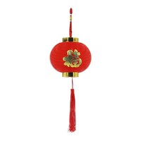 Red Chinese Mini Lantern with Tassel - 14 x 16cm
