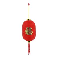 Red Chinese Mini Lantern with Tassel - 7 x 16cm