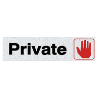 Self Adhesive Descriptive Sign Private