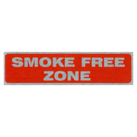 Self Adhesive Descriptive Sign -- SMOKE FREE ZONE