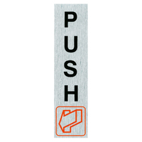 Self Adhesive Descriptive Sign -- PUSH