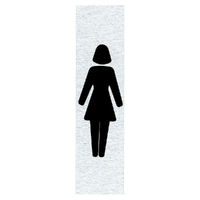Self Adhesive Descriptive Sign -- LADIES (Symbol)