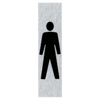Self Adhesive Descriptive Sign -- GENTS (Symbol)