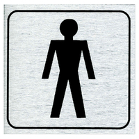 International Self Adhesive Descriptive Sign Gents (symbol)