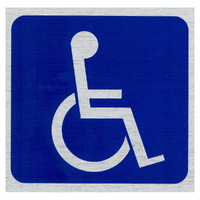 International Self Adhesive Descriptive Sign Handicapped (symbol)