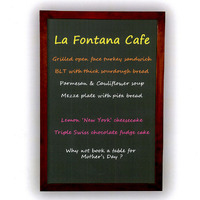 Mahogany Look Wall Mount Blackboard 900 x 600MM