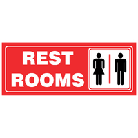 Small Descriptive Sign -- REST ROOMS