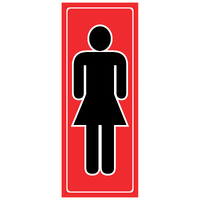 Small Descriptive Sign -- LADIES (Symbol)