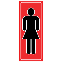 Small Descriptive Sign Ladies (Symbol)