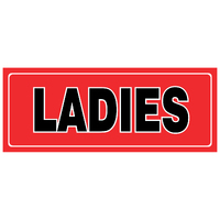 Small Descriptive Sign -- LADIES