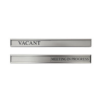 Sliding Door Sign -- MEETING IN PROGRESS / VACANT