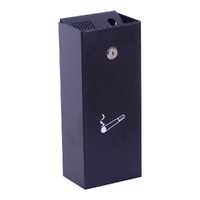 Ashtray With Lockable Front Wall Mount Steel