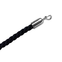 Woven Rope for Barrier Poles 1.5M - BLACK