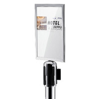 Barrier Pole Sign Holder for Retractable Barrier Poles