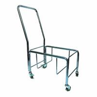 Shopping Basket Stand With Castors & Handle