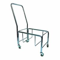 Shopping Basket Stand With Castors & Handle
