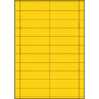 Blank Perforated Tickets 90 x 25MM Yellow - Pkt of 200 Sheets