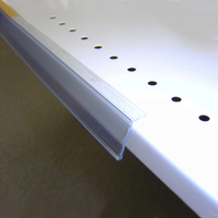 Top Mount Angled Adhesive Data Strip 1200 x 26MM - CLEAR