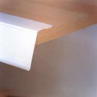Top Mount Angled Adhesive Data Strip 1200 x 39MM - Clear