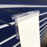 Flipper Label Holder 80 x 26MM - CLEAR - Shelftalker Style - Pkt of 100