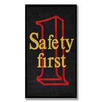 Safety Message Mat - SAFETY FIRST