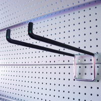 Heavy Duty Double Prong Pegboard Hook
