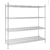 Wire Shelving Kit 1830(H) x 1830(W) x 610(D)MM  - Galvanised Zinc